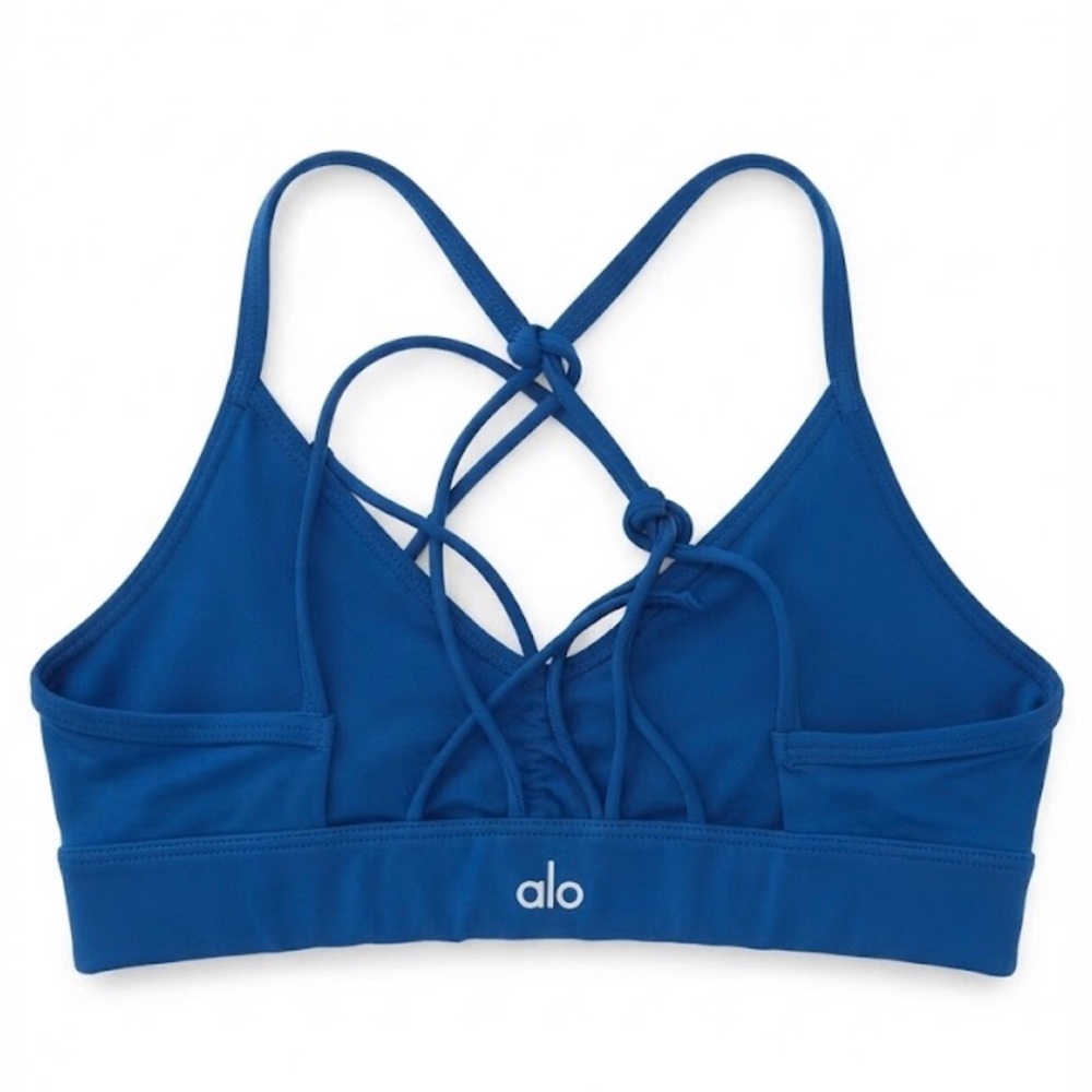 ALO Yoga Blue Sports Bra Size Small beautiful